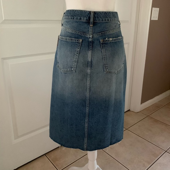 FREE PEOPLE Suzanne cotton denim midi skirt - Picture 6 of 8